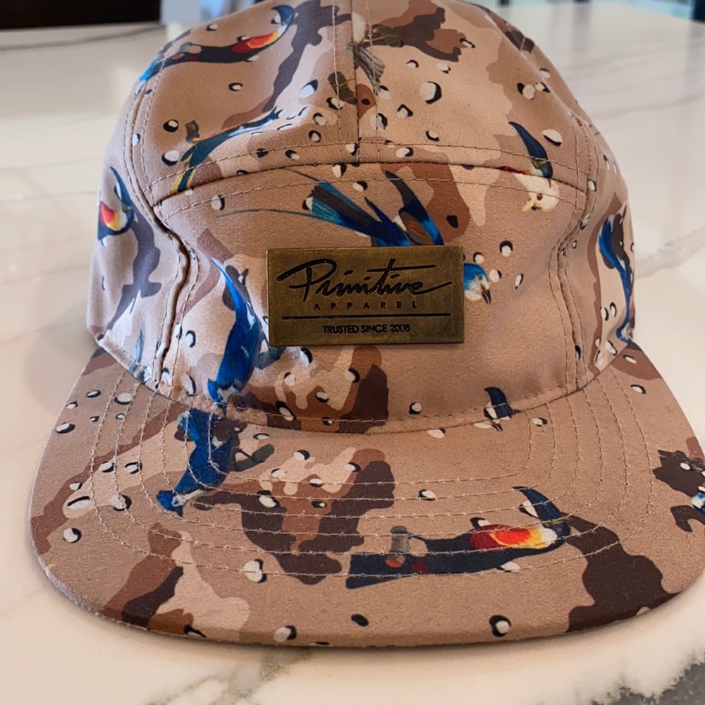 Men’s Primitive 5 Panel Bird Print Camp Hat